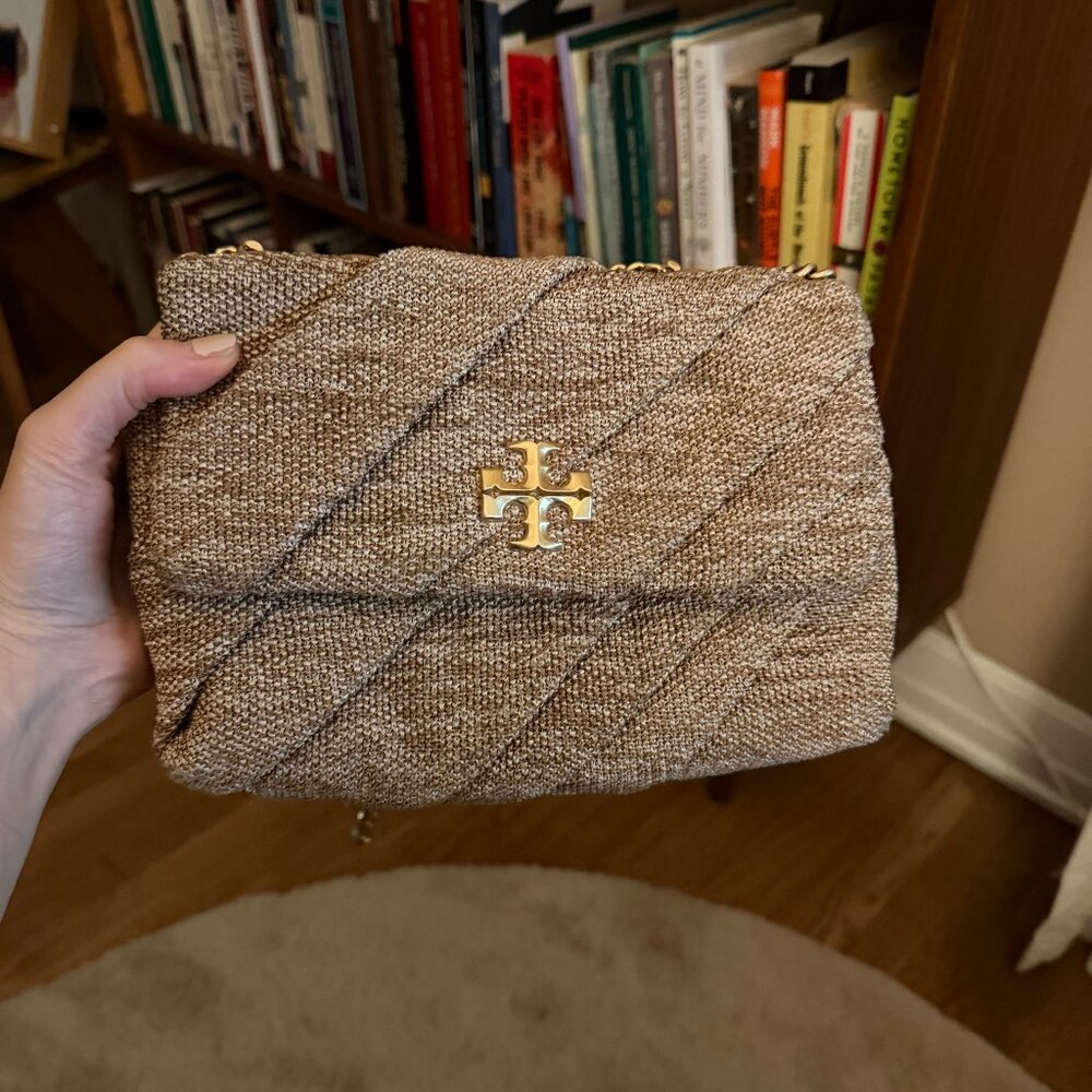 Tory Burch Kira Draped Raffia Bag